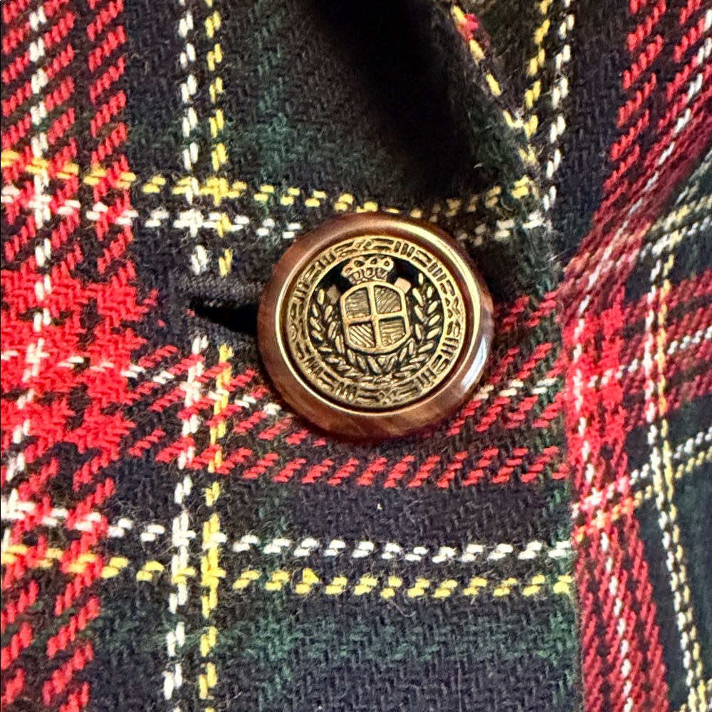 Sag Harbor Red and Black Plaid Blazer - Picture 3 of 4
